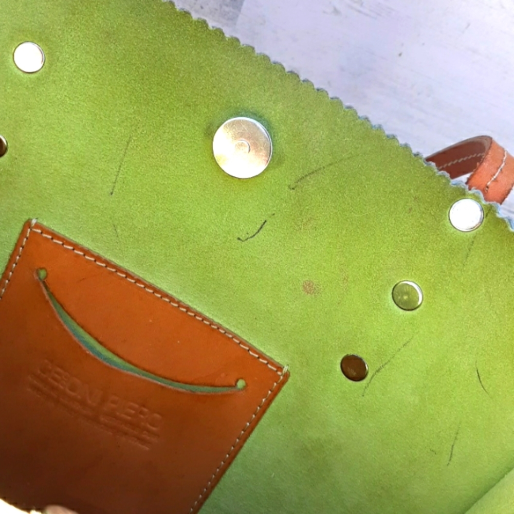 GUC CEONI PIERO LEATHER PAINTED BAG - Picture 12 of 13